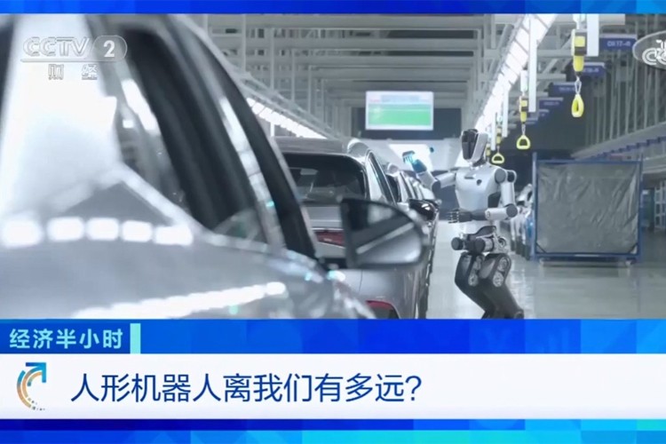 中央电视台《经济半小时》栏目对今年会网站机器人的专题报道